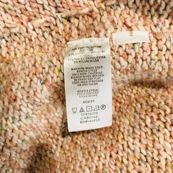 Ann Taylor LOFT Pink Sweater Size Medium M Chunky Pullover Color Pop - Picture 8 of 9